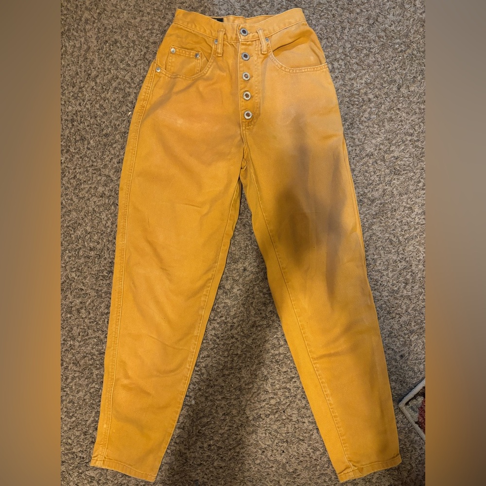 Durango Vintage High Rise Mustard Jeans